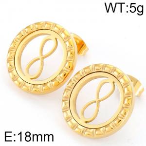 SS Gold-Plating Earring - KE64293-K