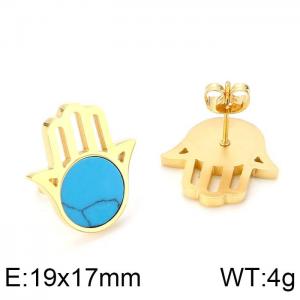 SS Gold-Plating Earring - KE64571-K