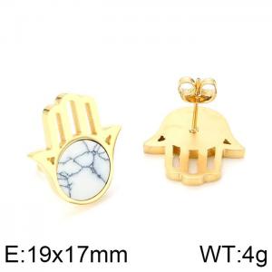 SS Gold-Plating Earring - KE64572-K