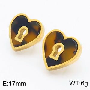 SS Gold-Plating Earring - KE64870-K