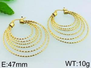 SS Gold-Plating Earring - KE65097-MS