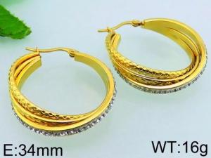 SS Gold-Plating Earring - KE65100-MS