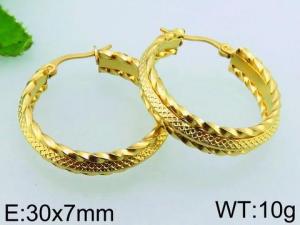 SS Gold-Plating Earring - KE65103-MS