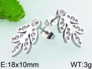 Stainless Steel Stone&Crystal Earring - KE65411-Z