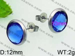 Stainless Steel Stone&Crystal Earring - KE66091-Z