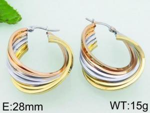 SS Gold-Plating Earring - KE66135-LO