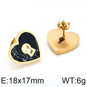 SS Gold-Plating Earring - KE67038-K