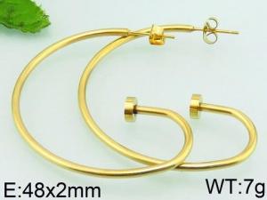 SS Gold-Plating Earring - KE68640-MS