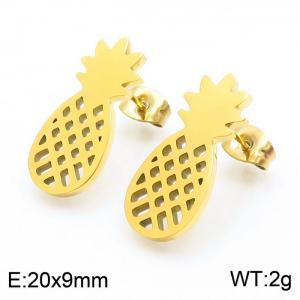 SS Gold-Plating Earring - KE68922-K