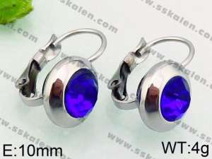 Stainless Steel Stone&Crystal Earring - KE69508-TSC