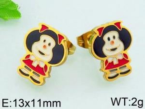 SS Gold-Plating Earring - KE69562-JM