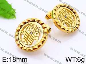 SS Gold-Plating Earring - KE70937-Z