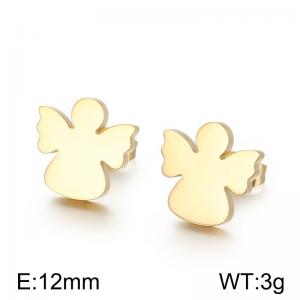 SS Gold-Plating Earring - KE71049-Z