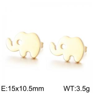 SS Gold-Plating Earring - KE71050-Z