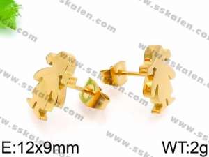 SS Gold-Plating Earring - KE71052-Z