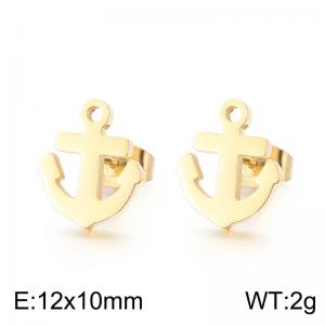 SS Gold-Plating Earring - KE71061-Z