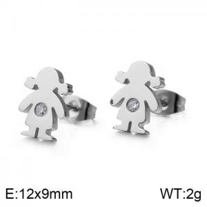 Stainless Steel Earring - KE71066-Z