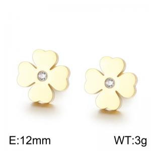 SS Gold-Plating Earring - KE71083-Z