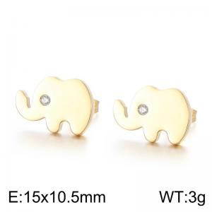 SS Gold-Plating Earring - KE71096-Z