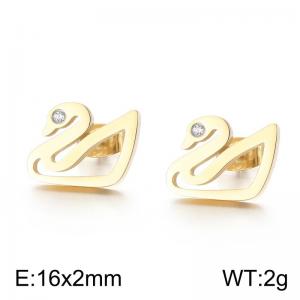 SS Gold-Plating Earring - KE71097-Z