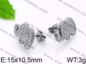 Stainless Steel Stone&Crystal Earring - KE71099-Z