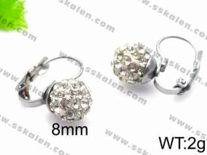 Stainless Steel Stone&Crystal Earring - KE71400-Z
