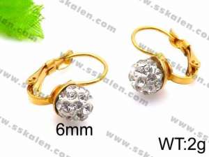 Stainless Steel Stone&Crystal Earring - KE71402-Z