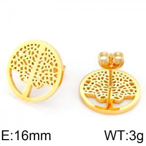 SS Gold-Plating Earring - KE71465-K