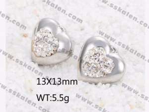 Stainless Steel Stone&Crystal Earring - KE71990-Z