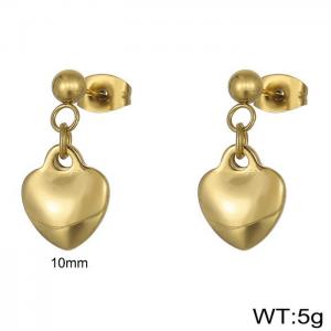 SS Gold-Plating Earring - KE72157-Z