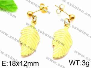 SS Gold-Plating Earring - KE72165-Z