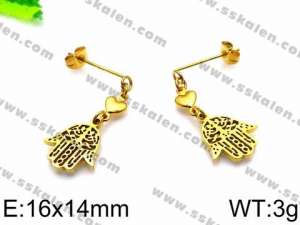 SS Gold-Plating Earring - KE72323-Z