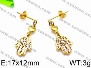 SS Gold-Plating Earring - KE72324-Z