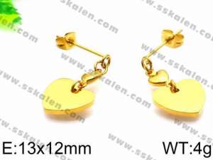 SS Gold-Plating Earring - KE72327-Z