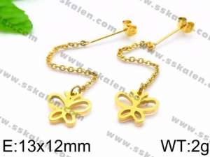 SS Gold-Plating Earring - KE73752-Z