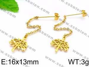 SS Gold-Plating Earring - KE73753-Z