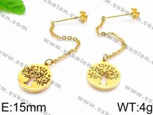 SS Gold-Plating Earring - KE73754-Z