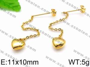 SS Gold-Plating Earring - KE73756-Z