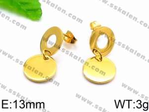 SS Gold-Plating Earring - KE73979-Z