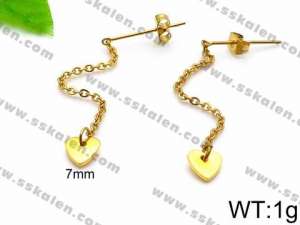 SS Gold-Plating Earring - KE74280-Z