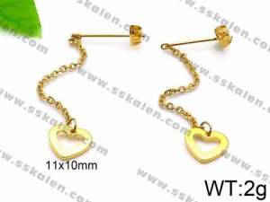SS Gold-Plating Earring - KE74281-Z