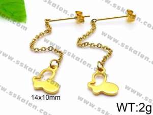 SS Gold-Plating Earring - KE74287-Z