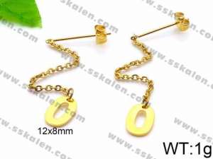 SS Gold-Plating Earring - KE74291-Z