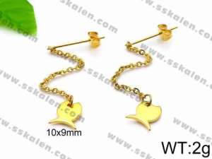 SS Gold-Plating Earring - KE74293-Z