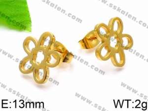 SS Gold-Plating Earring - KE74300-Z