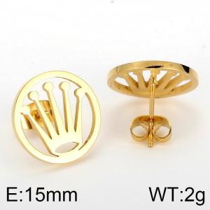 SS Gold-Plating Earring - KE74786-K
