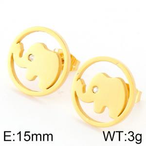 SS Gold-Plating Earring - KE74794-K