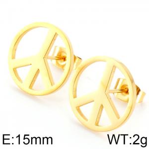 SS Gold-Plating Earring - KE74817-K