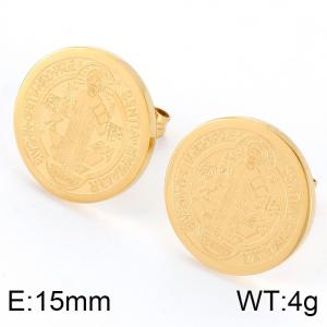 SS Gold-Plating Earring - KE75214-K