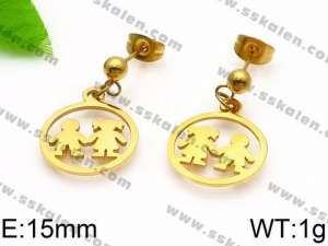 SS Gold-Plating Earring - KE75419-Z